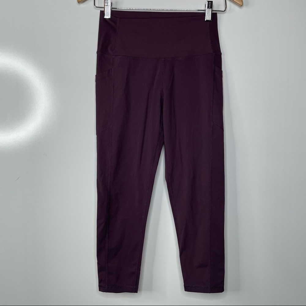 Zyia‎ Active Purple Leggings with Pockets Size 6-8